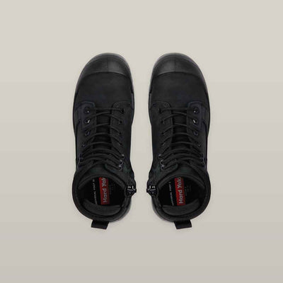 Hard Yakka Legend Safety Boots in Black | Black Safety Boots for Men & Women