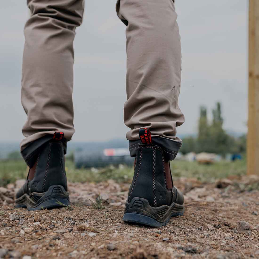 Hard Yakka Banjo Men's Dealer Boots in Brown | Men's Brown Steel Toe Safety Boots