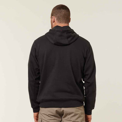 Hard Yakka Men's Brushed Fleece Hoodie in Grey | Men's Grey Hoodies