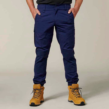 Men s Hard Yakka Navy Raptor Active Work Trousers