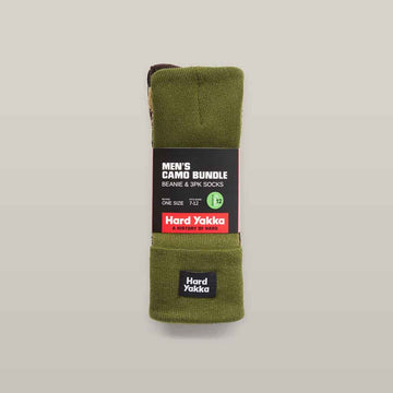 Hard Yakka Socks & Beanie in Multicolour | Socks & Hat Bundle for Men & Women