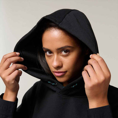 Hard Yakka Women's Gladiator Hoodie in Black | Women's Black Hoodies