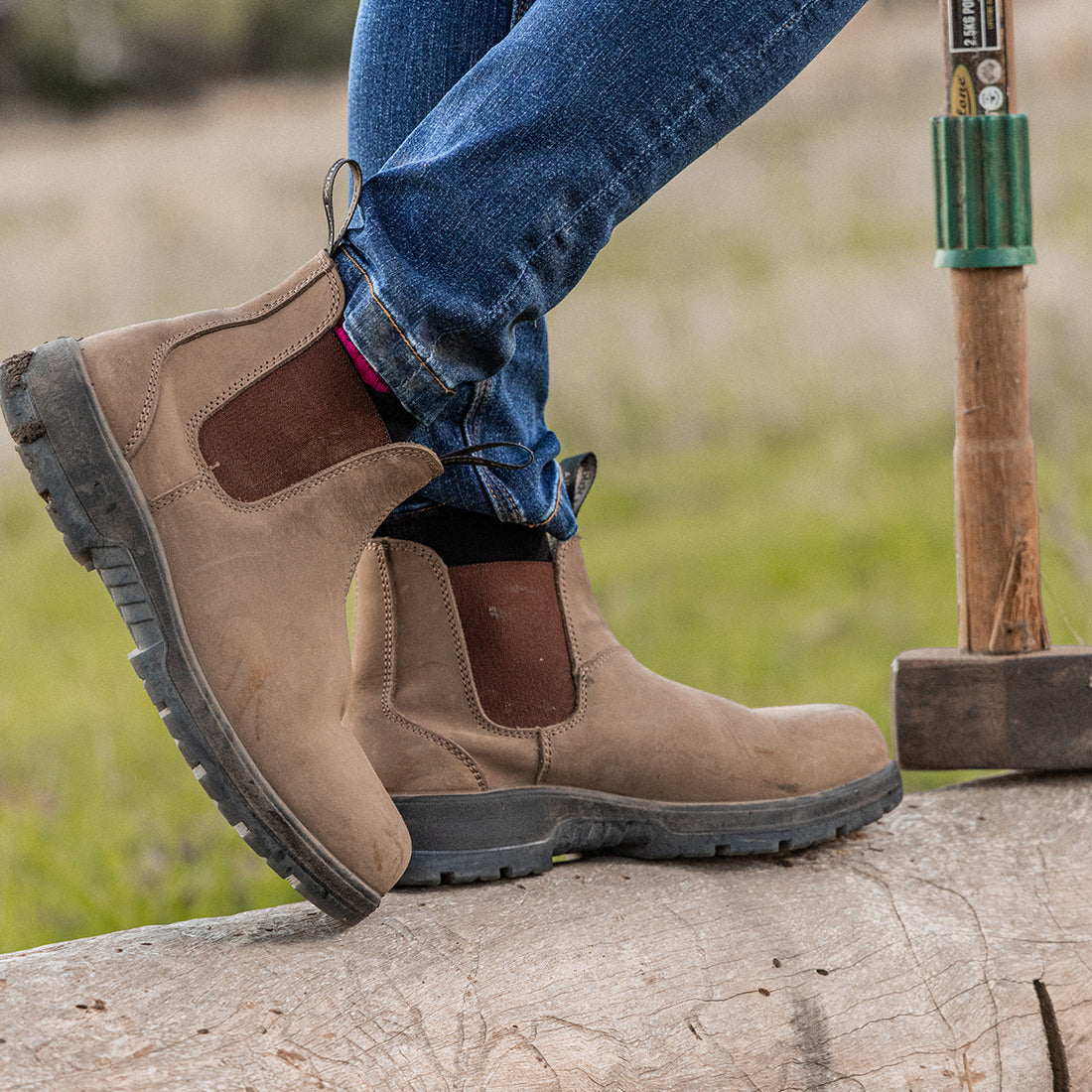 Rugged outback shop steel toe boots