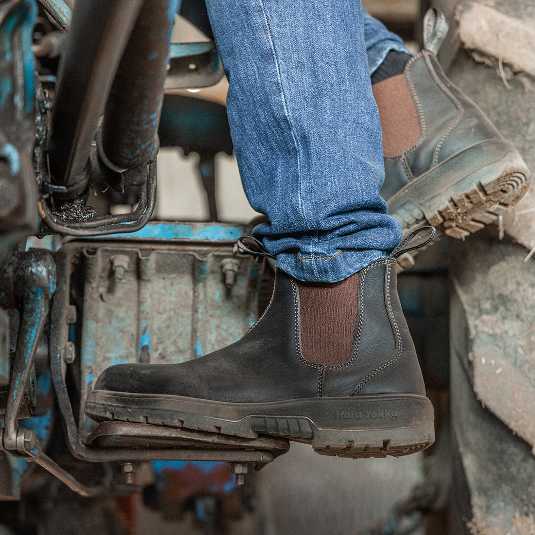 Rugged outback shop steel toe boots