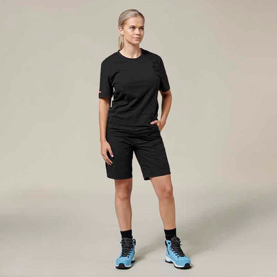 Hard Yakka Raptor Active Women's Work Shorts in Black