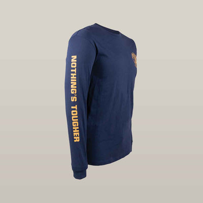 Hard Yakka Heritage Long Sleeve Navy T-Shirt | Men's Long Sleeve Tee