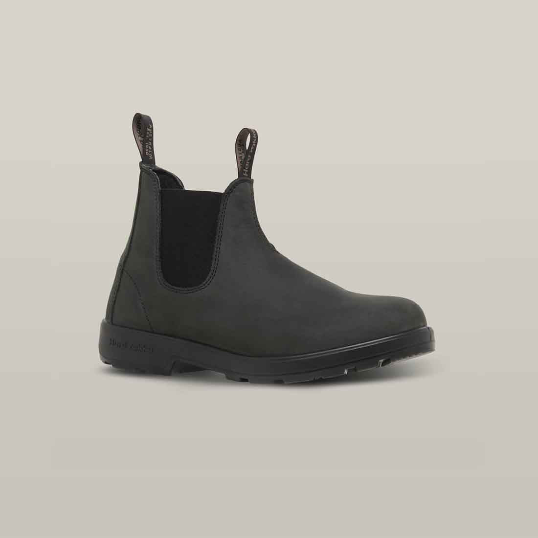 Hard Yakka Brunswick Dealer Boots in Charcoal Nubuck | Men's Black Dealer Boots