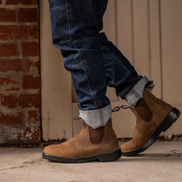 Hard Yakka Brunswick Dealer Boots in Saddle Brown | Men&