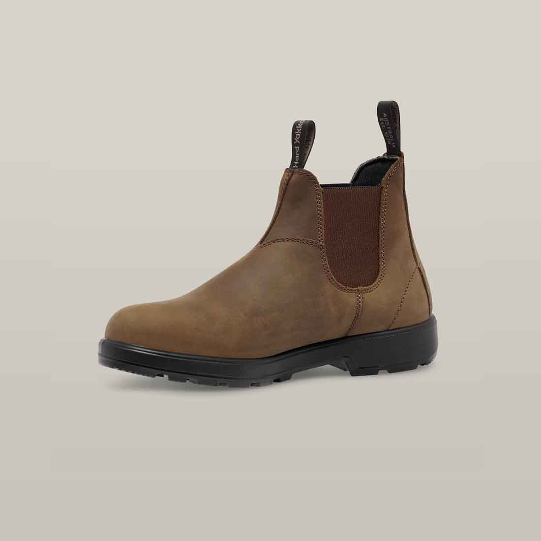 Hard Yakka Brunswick Dealer Boots in Saddle Brown | Men's Brown Nubuck Dealer Boots