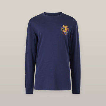 Hard Yakka Heritage Long Sleeve Navy T-Shirt | Men&