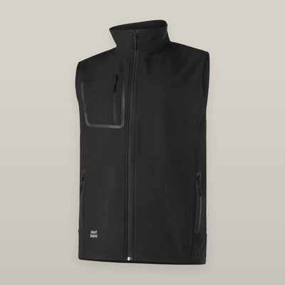 Hard Yakka Men's Softshell Vest in Black