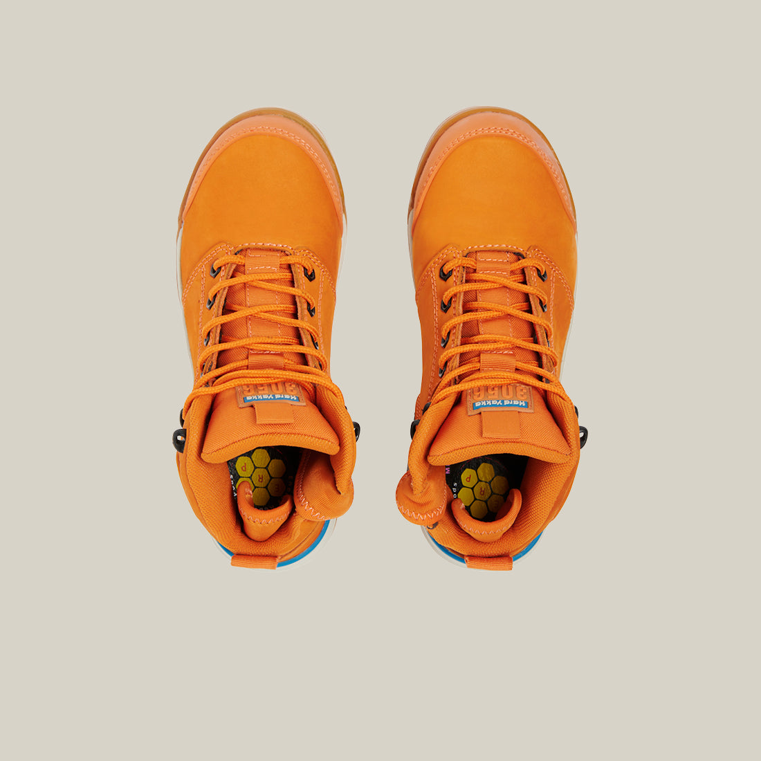 Orange sales safety boots